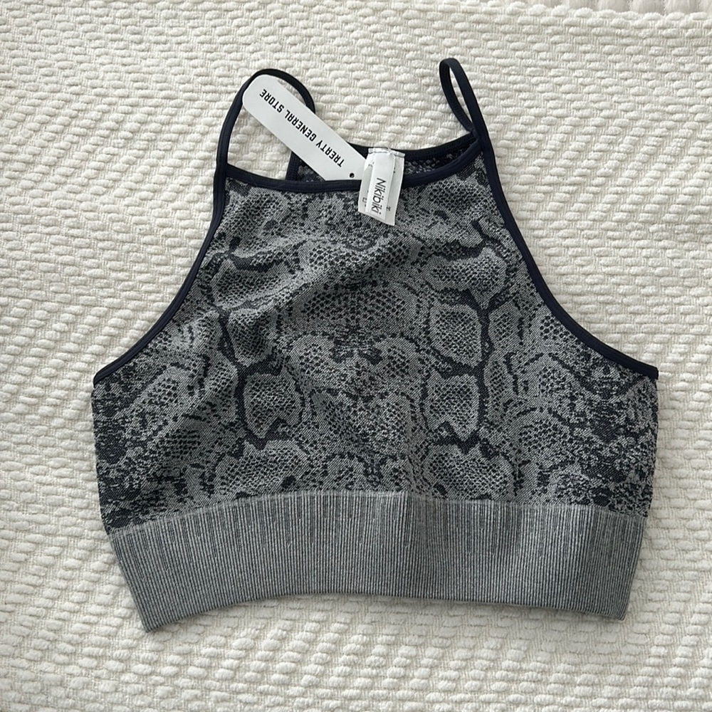 Snakeprint bralette/ crop top - new with tags